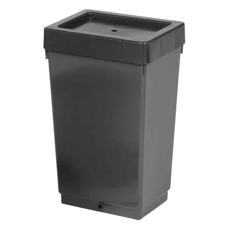 47ltr Black Tank with 6mm Grommet and Lid