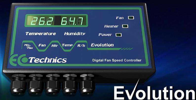 Ecotechnics Evolution Digital Fan Speed Controller 12A & 3kW heater