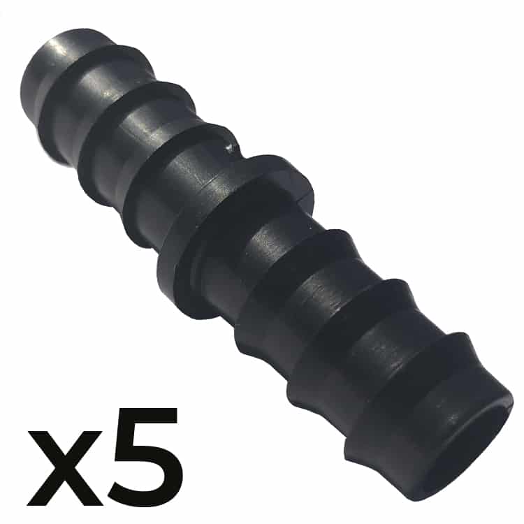16mm Straight connectors (5-Pack)