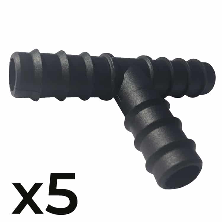 16mm Tee Connectors (5-Pack)