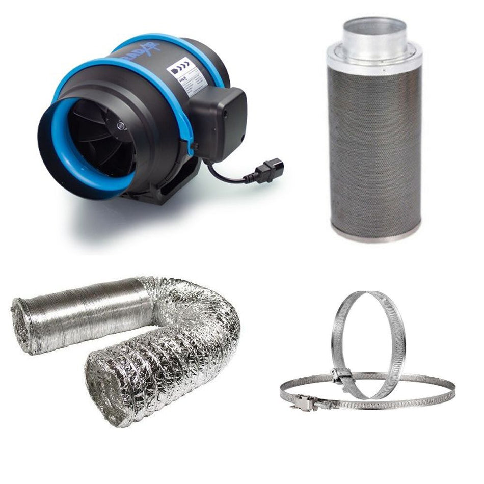 100mm Fan Filter Ducting budget kit