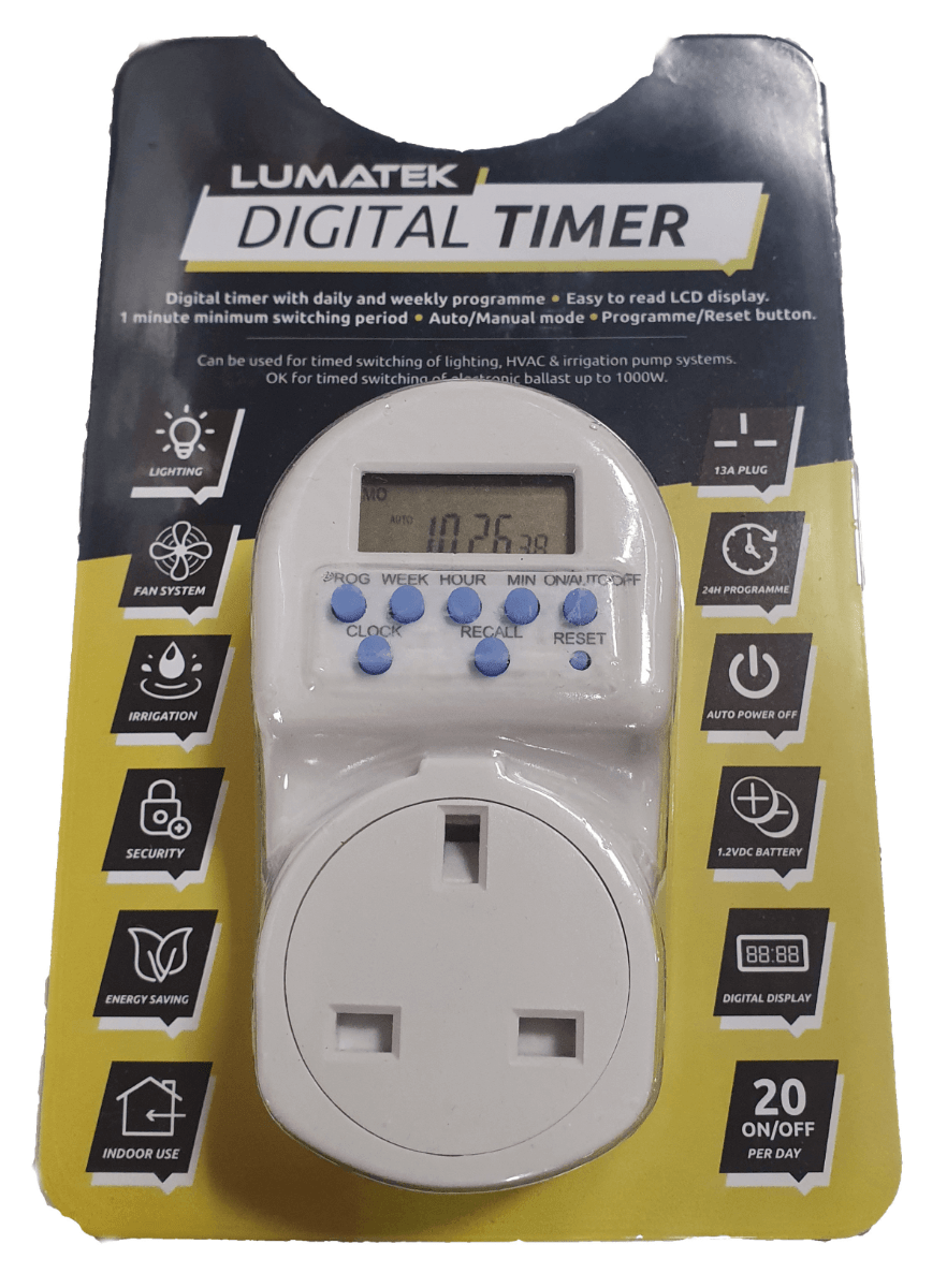 Tapak Timer Lumatek Digital Timer – Dublin Indoor Gardening