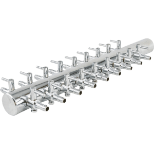 18 way steel manifold 18mm inlet