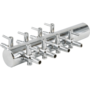 8 way steel manifold 18mm inlet